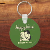 Happy Hour：可愛くなるまで飲む キーホルダー (正面)