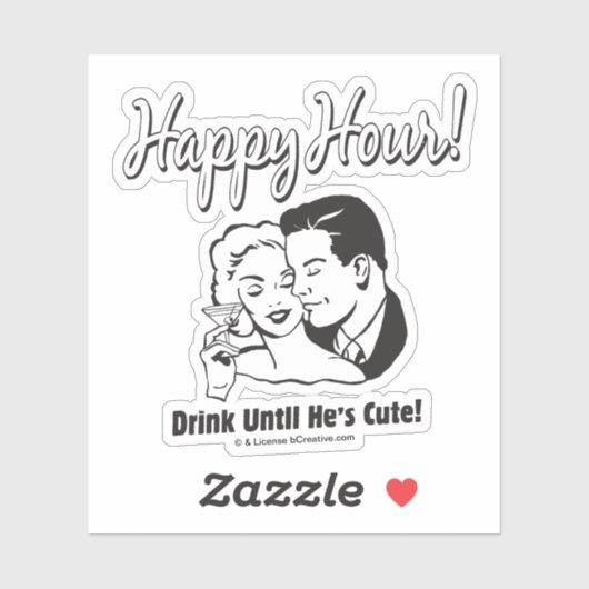 Happy Hour：可愛くなるまで飲む シール (シート)