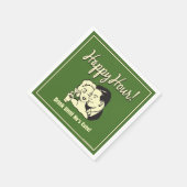 Happy Hour:可愛くなるまで飲む スタンダードカクテルナプキン (角)