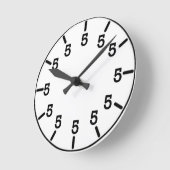 Happy hour clock ラウンド壁時計 (傾斜)