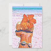 Happy Hour in Paradise Greeting Card 招待状 (正面)