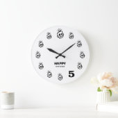 HAPPY Hours Wall Clock ラージ壁時計 (ホーム)