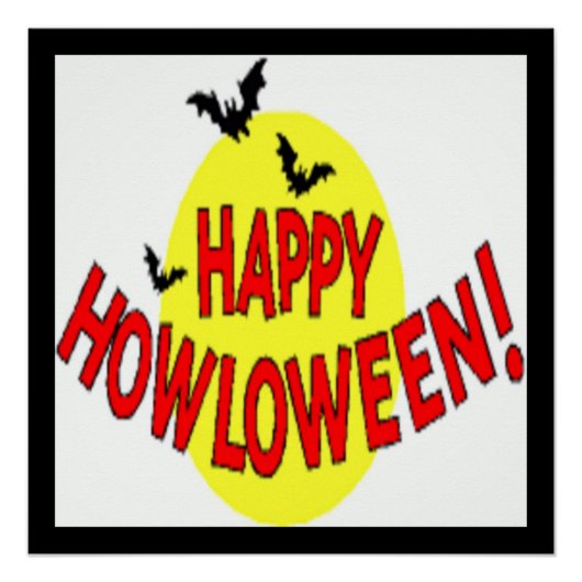 「HAPPY HOURWEEN」こうもり ポスター (正面)