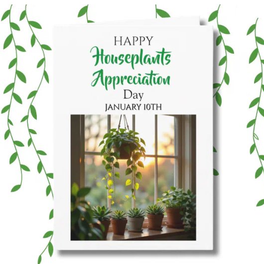 Happy Houseplants Appreciation Day | Jan 10th カード