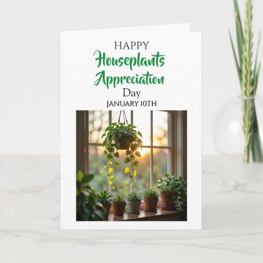 Happy Houseplants Appreciation Day | Jan 10th カード (正面)