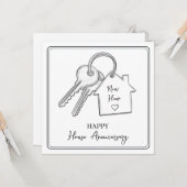 Happy Housiversary | 住宅記念日お祝い カード (正面/裏面インサイチュ)