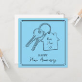 Happy Housiversary | 住宅記念日お祝い カード (正面/裏面インサイチュ)