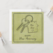 Happy Housiversary | 住宅記念日お祝い カード (正面/裏面インサイチュ)