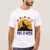 Happy Howl O Ween Howling Halloween Dog Essential  Tシャツ (正面)