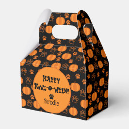 Happy Howl-O-Ween Personalized Dog Halloween フェイバーボックス