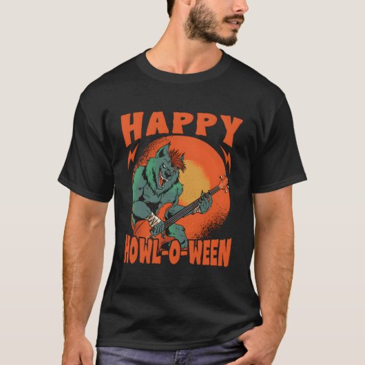 Happy Howl-O-Ween - Werwolf 不気味 - Halloween Do Tシャツ (正面)