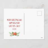 Happy Howlidayクリスマスポストカードダルメーションホリー シーズンポストカード (裏面)