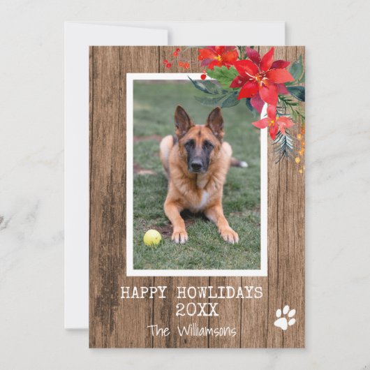 Happy Howliday Dog Photo (正面)