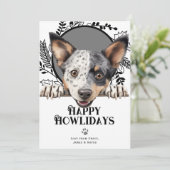 Happy HowlidaysオーストラリアのStumpy Dogクリスマス シーズンカード (スタンド正面)