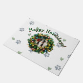 Happy Howlidaysフォトイメージ ドアマット (アングル)