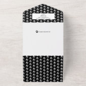 Happy Howlidaysフォトコラージュ犬クリスマスカード オールインワン招待状 (外側)