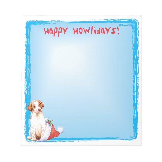 Happy Howlidaysポインタメモ帳 ノートパッド (正面)