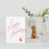 Happy Howlidaysポーペットドッグクリスマスフォト (スタンド正面)