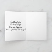 Happy Howlidays – あなたの犬の写真を追加 カード (内部)