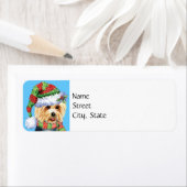 Happy Howlidays Australian Terrier Label ラベル (インサイチュ)