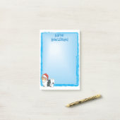 Happy Howlidays Biewer Terrier Post-it Notes ポストイット (デスク上)