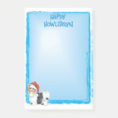 Happy Howlidays Biewer Terrier Post-it Notes ポストイット (正面)