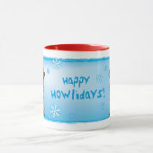 Happy Howlidays Chocolate Lab マグカップ (中央)