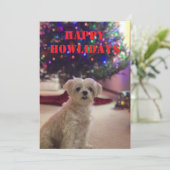 Happy Howlidays Christmas Card 招待状 (スタンド正面)