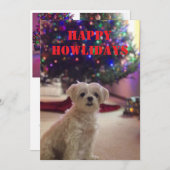 Happy Howlidays Christmas Card 招待状 (正面/裏面)