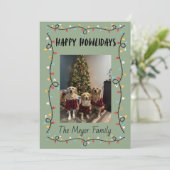 Happy Howlidays Christmas Lights Card シーズンカード (スタンド正面)