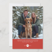 Happy Howlidays Dog Christmas シーズンカード (裏面)