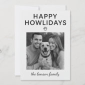 Happy Howlidays Dog Holiday Card  シーズンカード (正面)