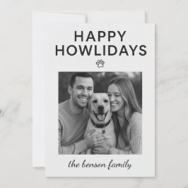 Happy Howlidays Dog Holiday Card  シーズンカード