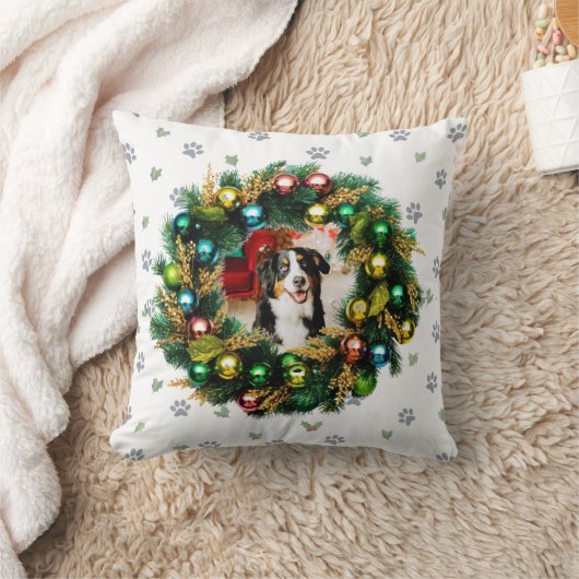 Happy Howlidays Photo Image クッション (ブランケット)