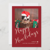 Happy Howlidays Red Dogの写真 シーズンカード (正面)