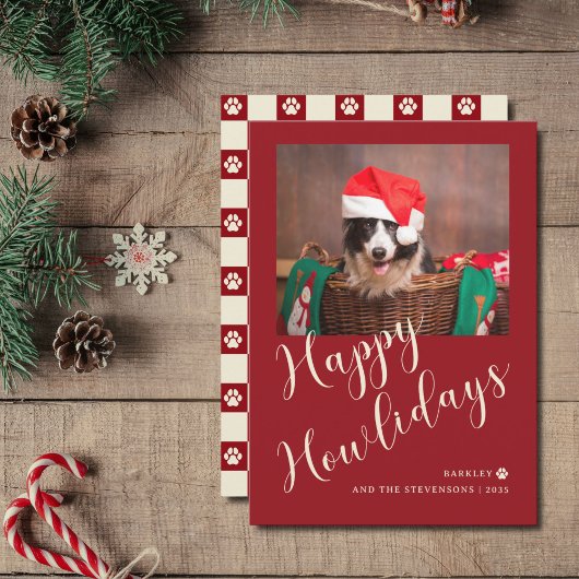 Happy Howlidays Red Dogの写真 シーズンカード