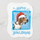 Happy Howlidays Treeing Walker シーズンカード (正面/裏面)