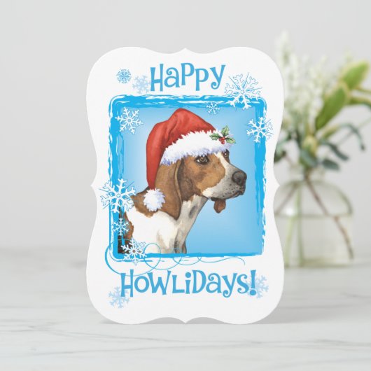 Happy Howlidays Treeing Walker シーズンカード (スタンド正面)