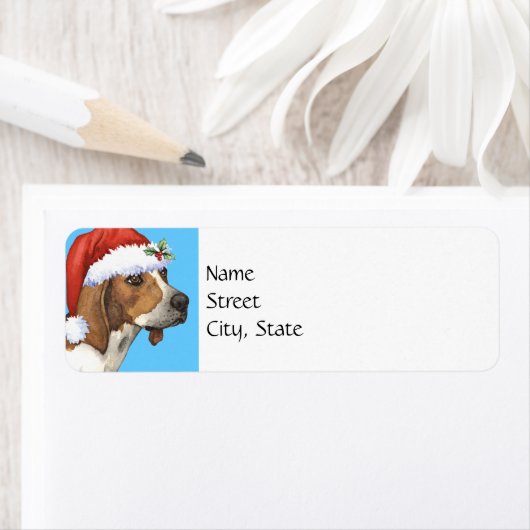 Happy Howlidays Treeing Walker ラベル (インサイチュ)