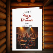 Happy Hug a Drummer Day | Funny Holidays カード