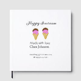 Happy Icecream add name website social media  ゲストブック