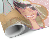 Happy Illustrated Gift Wrapping Paper ラッピングペーパー (ロールコーナー)