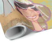 Happy Illustrated Gift Wrapping Paper ラッピングペーパー (ロールコーナー)