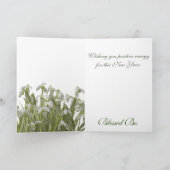 Happy Imbolc Snowdrops シーズンカード (内部)