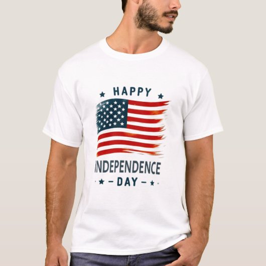 Happy Independenceの日Tシャツ Tシャツ (正面)