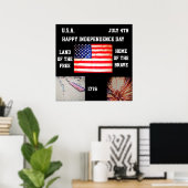 HAPPY INDEPENDENCE DAYポスター ポスター (ホームオフィス)