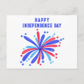 Happy Independence Day - 7月4日はがき ポストカード (正面)