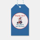 Happy Independence Day Cute Gnome Birthday ギフトタグ (正面)