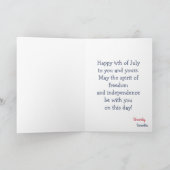 Happy Independence Day Greeting カード (内部)
