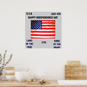 HAPPY INDEPENDENCE DAY poster ポスター (キッチン)